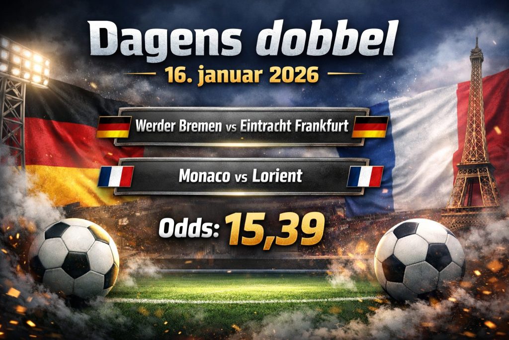 Dagens dobbel 16. januar 2026