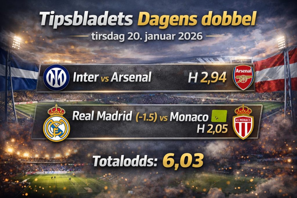 Champions League dobbel 20. januar 2026