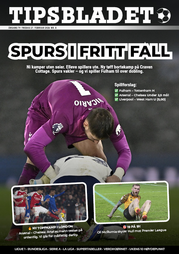 Tipsbladet utgave 08-2026 forside