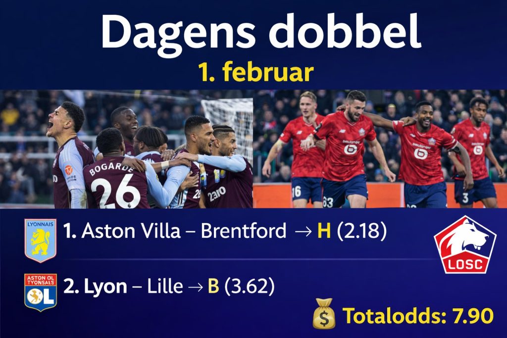 Tipsbladet Dagens dobbel 1. februar