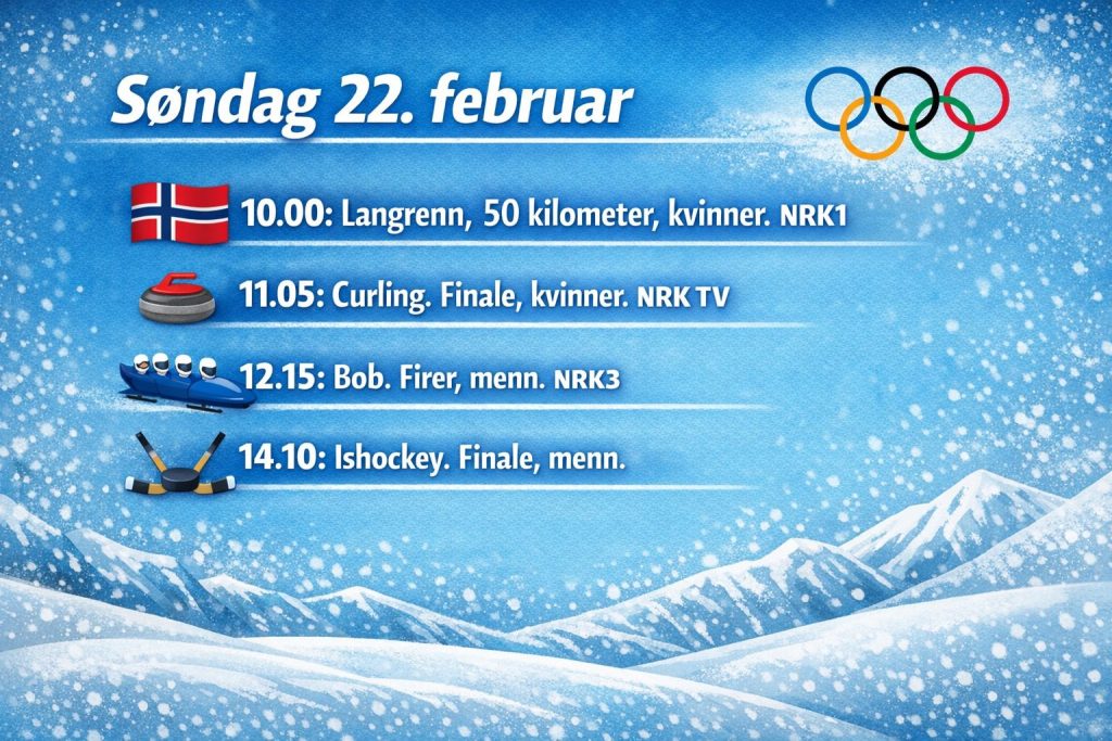 Vinter-OL 2026: Søndag 22. februar – Full OL-guide, finaler og medaljesjanser 1 Vinter-OL 2026 søndag