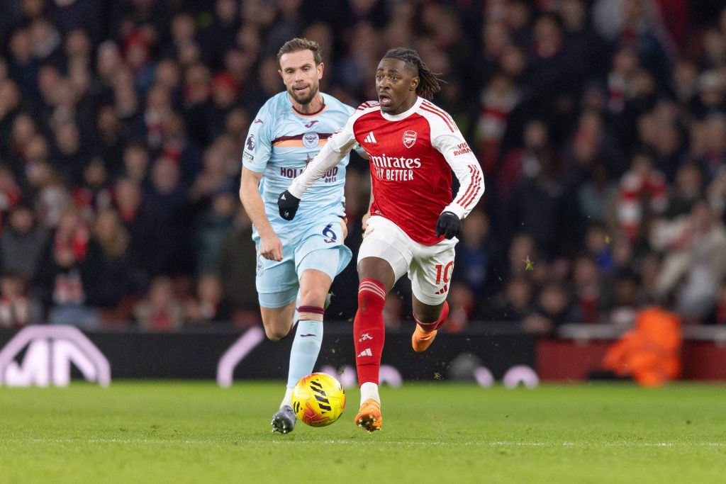 Premier League-runde #38: Alt om sesongavslutningen Jordan Henderson Brentford og Eberechi Eze Arsenal. Credit lMAGO Premier League-runde #38