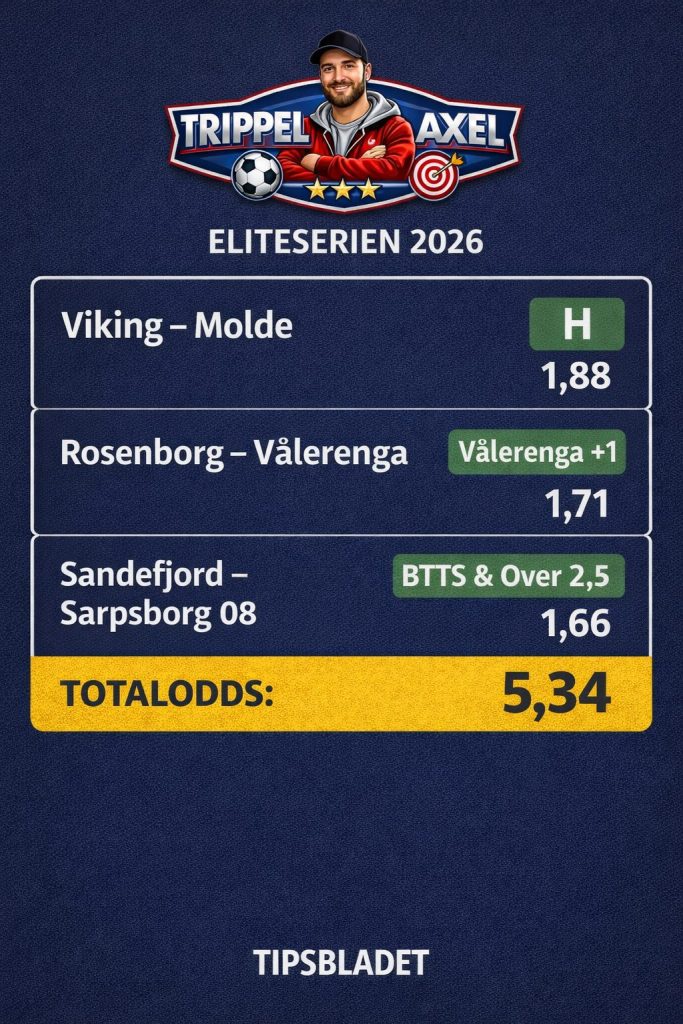Eliteserie-rundens Trippel Axel: Oddstips til runde 2 0ed7838d e09f 476b bea1 0bc0980e1077 Trippel Axel