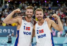 Mol og Sørum videre i EM Anders Mol og Christian Sørum har fått en behagelig start på EM. Her er de fra OL i 2024. Foto: Beate Oma Dahle / NTB