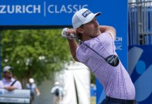 Kristoffer Reitan spilte godt i første runde av signaturturneringen Miami Championship. Foto: Matthew Hinton / AP / NTB