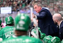 Dan Tangnes og Rögle er klar for finale. Foto: Johan Nilsson / TT / NTB