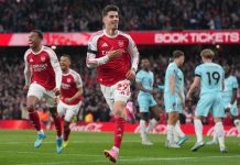 Kai Havertz scoret et svært viktig mål for Arsenal mot Burnley. Foto: Kirsty Wigglesworth / AP / NTB