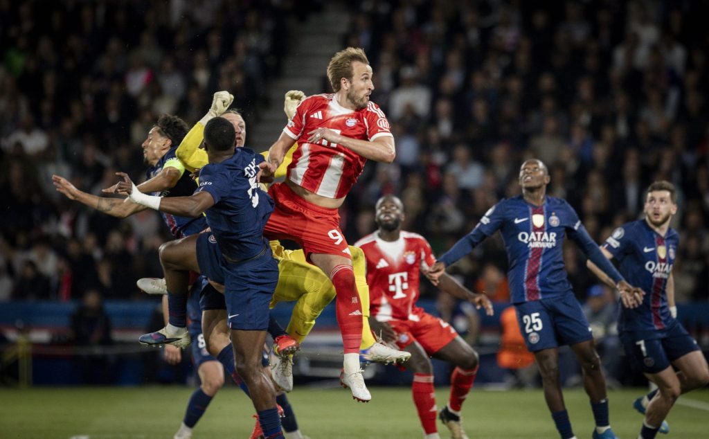 Bayern München - PSG: Fest setebeltene Harry Kane PSG