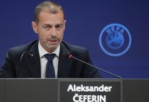 Belgia om Balogun-saken: – Har ikke fått noen avgjørelse eller forklaring fra Fifa Uefa-president Aleksander Ceferin. Foto: Darko Vojinovic / AP / NTB