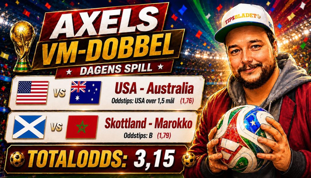 Axels VM-dobbel 19. juni 1 Axels VM-dobbel 19. juni