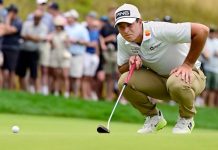 Hovland hevet seg etter trå start Viktor Hovland fikk ikke puttingen helt til å sitte på første dag av Scottish Open. Foto: Jessica Hill / AP / NTB