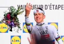 Pogacar viser gryende form før Tour de France – vant åpningsetappen i Sveits rundt Tadej Pogacar. Foto: Laurent Gillieron / AP / NTB