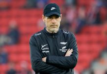 Brann-trener Alexandersson sparket: – Et sjokk Freyr Alexandersson før eliteseriekampen i fotball mellom Brann og Sarpsborg på Brann stadion 29. mai. Foto: Paul S. Amundsen / NTB