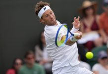 Casper Ruud fikk en tidlig exit i Wimbledon. Foto: Maja Smiejkowska / AP / NTB