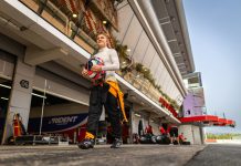 Martinius Stenshorne på Circuit de Barcelona mens han fortsatt kjørte Formel 3. Foto: Sebastiaan Rozendaal / Dutch Photo Agency / handout / NTB.
