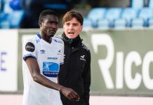 Sory Diarra scoret to for Haugesund. Foto: Jan Kåre Ness / NTB