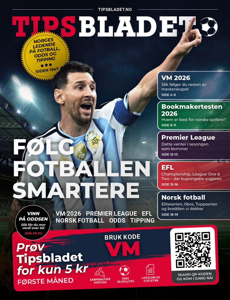 Les Tipsbladets VM- og fotballspesial 040726 Spesialutgave 230x300mm Forside