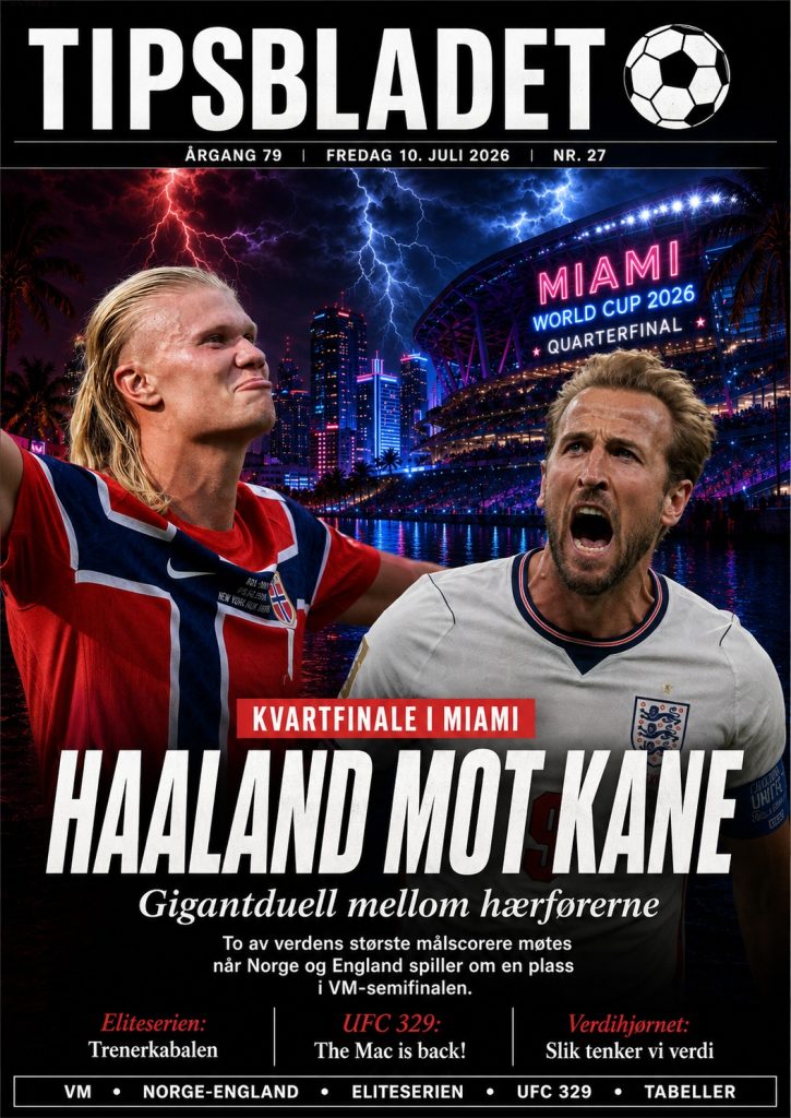 Tipsbladet utgave 27-2026: En kveld for mirakler 1 Tipsbladet utgave 27-2026