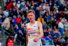 Nordås ble nummer ni i Budapest Narve Gilje Nordås under Diamond League-stevnet på Bislett i Oslo i juni. Foto: Beate Oma Dahle / NTB.