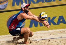 Hendrik Mol er sammen med Mathias Berntsen klar for cupspillet i elite-16-turneringen i sandvolleyball i Rio de Janeiro. Foto: Florian Schrötter