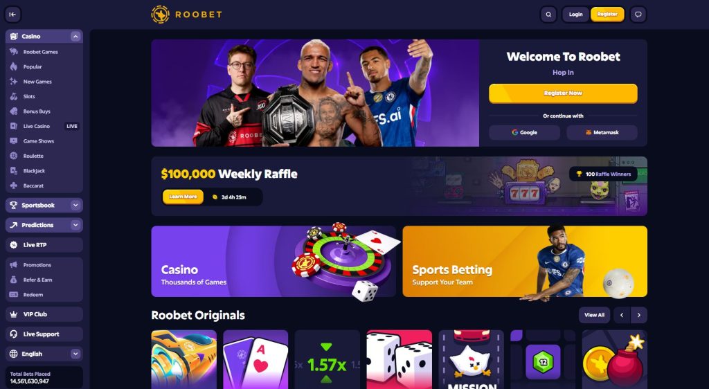Roobet ender på 15. plass i Bookmakertesten 2026 fra Tipsbladet