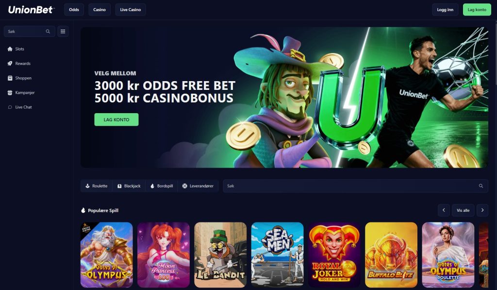 Unionbet: 8. plass i Bookmakertesten 2026 1 Unionbet ender på 8. plass i Bookmakertesten 2026 fra Tipsbladet