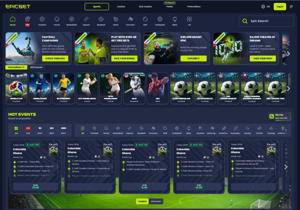Epicbet vinner Bookmakertesten 2026 1 Epicbet vinner Bookmakertesten 2026 fra Tipsbladet med 90 av 100 poeng