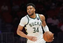Giannis Antetokounmpo bytter ut Milwaukee med Miami Heat. Foto: Marta Lavandier / AP / NTB.
