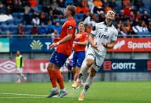 Viking-smell mot Aalesund – måtte nøye seg med 1-1 Vikings Edvin Austbø under eliteseriekampen i fotball mellom Aalesunds Fotballklubb og Viking. Foto: Frederik Ringnes / NTB