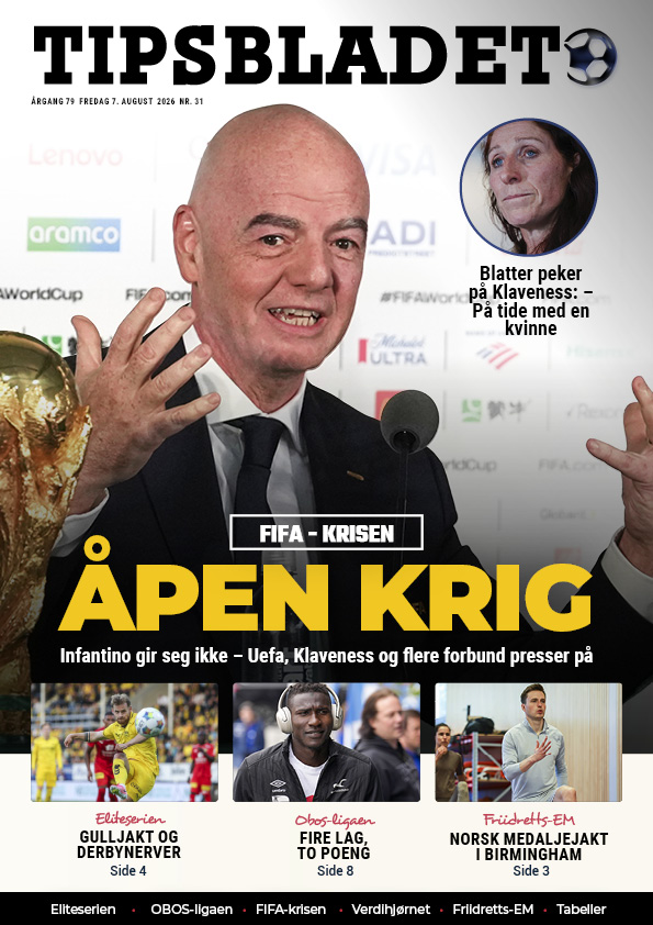Tipsbladet utgave 31-2026: Åpen krig 1 Tipsbladet utgave 31-2026