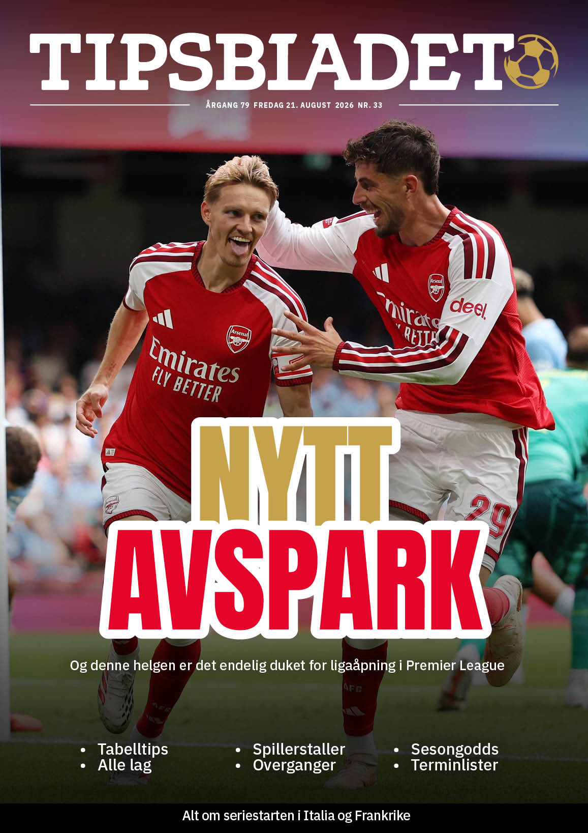 Tipsbladet utgave 33-2026 forside