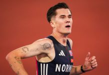 Jakob Ingebrigtsen løp i Brussel fredag. Foto: Beate Oma Dahle / NTB