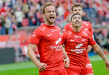 Frisparkperle og rødt kort da Brann slo HamKam Brann vant komfortabelt over HamKam søndag. Foto: Paul S. Amundsen / NTB