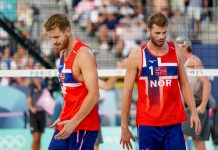 Sandvolleyball: Anders Mol og Christian Sørum tapte Hamburg-finalen Anders Mol og Christian Sørum nådde ikke opp i søndagens finalekamp på verdenstouren. Her er de fra OL i 2024. Foto: Fredrik Varfjell / NTB