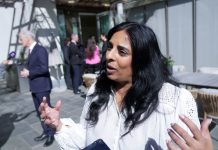 Kulturminister Lubna Jaffery sparer ikke på lovordene i omtalten av fotballpresident Lise Klaveness. Bildet er fra april. Foto: Terje Bendiksby / NTB