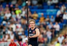Sondre Guttormsen skuffet i stavfinalen i EM – stoppet på 5,70 Sondre Guttormsen deltok i finalen i stavsprang i EM i Birmingham søndag. Foto: Beate Oma Dahle / NTB