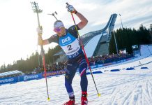 Skiskytterprofil debuterte som proffsyklist Émilien Jacquelin fra et skiskytterrenn i Holmenkollen i mars i år. Foto: Thomas Fure / NTB
