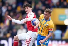 Arsenal solgte Nørgaard til Everton Christian Nørgaard (til v.) forlater Arsenal til fordel for Everton. Foto: Dave Thompson