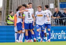 Sandefjord med etterlengtet triumf – senket Sarpsborg på bortebane Sandefjords Oscar Kapskarmo. Foto: Christoffer Andersen / NTB