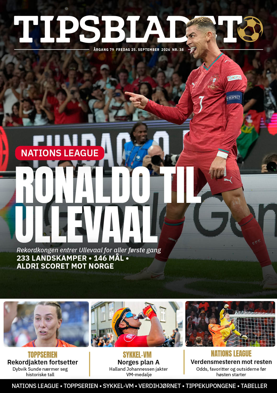 Tipsbladet utgave 38-2026 forside