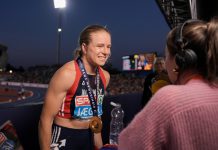 Jæger på pallen i Diamond League-finalen Henriette Jæger avbildet under EM. Foto: Beate Oma Dahle / NTB