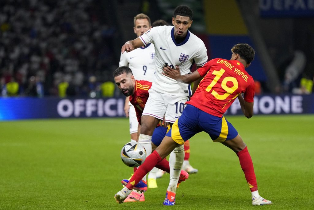 England vs Spania: Bronsevinnerne og verdensmesterne barker sammen på Wembley 1 England vs Spania: Bronsevinnerne og verdensmesterne barker sammen på Wembley Jude Bellingham og Lamine Yamal