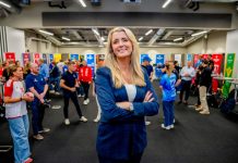 Gustad beundrer fotballpresident Klaveness: – Hun er modig Randi Gustad avbildet på kickoff for den norske håndballsesongen i august. Foto: Stian Lysberg Solum / NTB