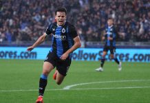 Vetlesen-dobbel avgjorde for Brugge Hugo Vetlesen scoret to mål da Brugge slo Royal Antwerp 3-1 søndag. Foto: Omar Havana