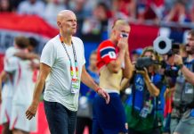 Slik er Solbakkens Haaland-plan: – Viktig å unngå Ståle Solbakken og Erling Braut Haaland etter VM-kvartfinalen mot England. Foto: Terje Pedersen / NTB