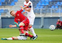 Fredrik Midtsjø gir opp skadecomeback – karrieren over Fredrik Midtsjø legger opp som fotballspiller. Her er han i aksjon for landslaget i VM-kvalifisering mot Tyrkia i 2021. Foto: Geir Olsen / NTB
