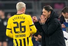 Ryerson-trener kritisk: – For lang Niko Kovac og Julian Ryerson. Foto: Martin Meissner / AP / NTB