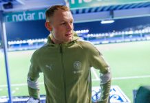 Ny Lien-scoring i Djurgården-triumf Kristian Lien viser sterk målform i Sverige. Bildet er tatt av Lien som HamKam-spiller i 2025. Foto: Svein Ove Ekornesvåg / NTB