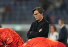 Vincenzo Montella har fått sparken som Tyrkias landslagssjef i fotball. Foto: Antonio Calanni