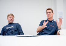 Den nye sportssjefen Fredrik Lovén og generalsekretær Aslak Paulsen i Norges Tennis- og Padelforbund. Foto: Stian Lysberg Solum / NTB